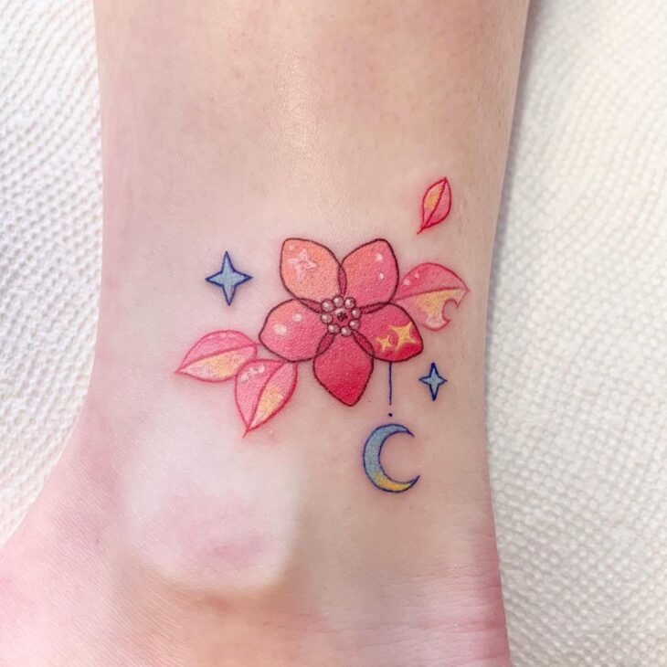 tatuagem de flor 123