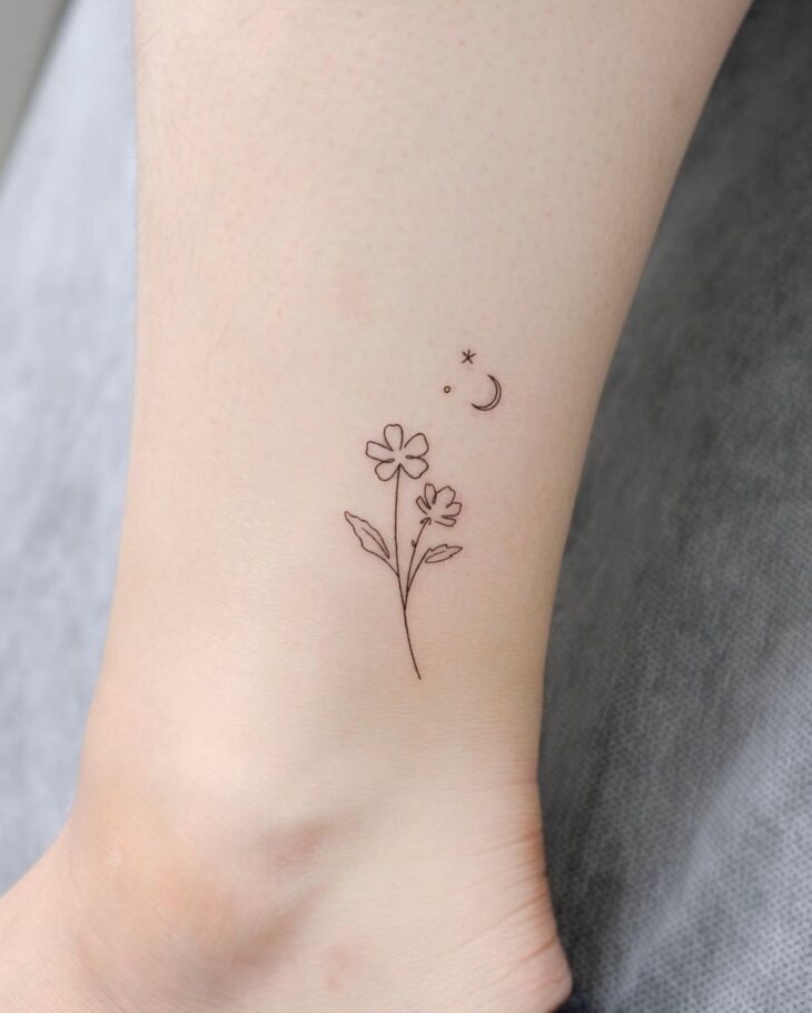 tatuagem de flor 129