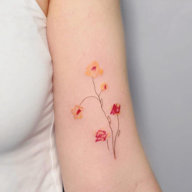 tatuagem de flor 81