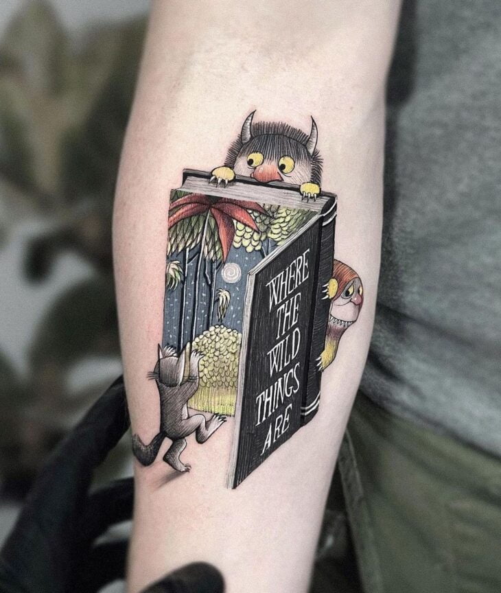 tatuagem de livros 110