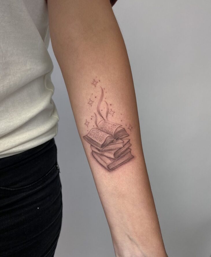 tatuagem de livros 97