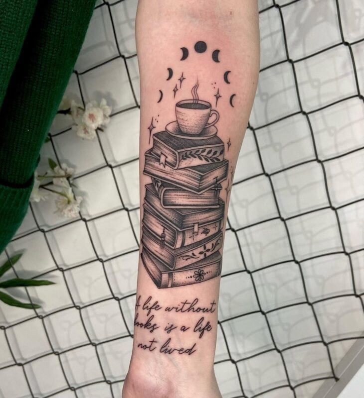 tatuagem de livros 22