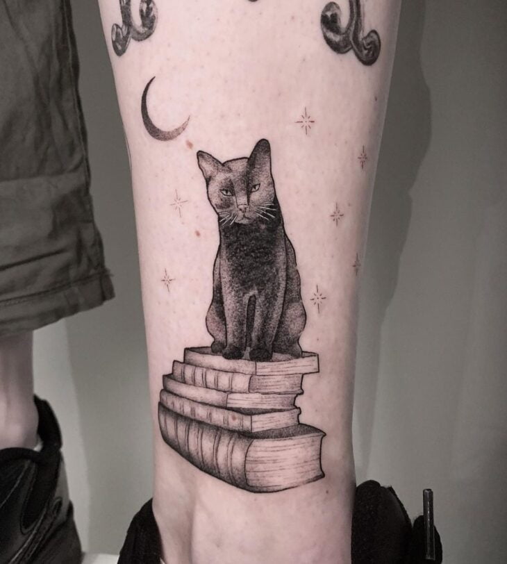 tatuagem de livros 108