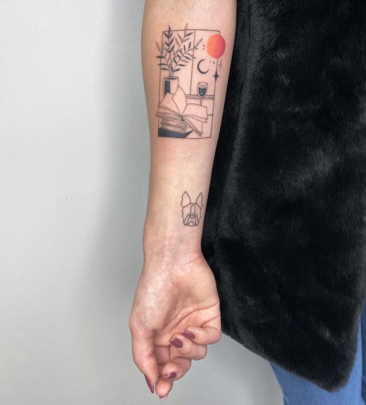 tatuagem de livros 125