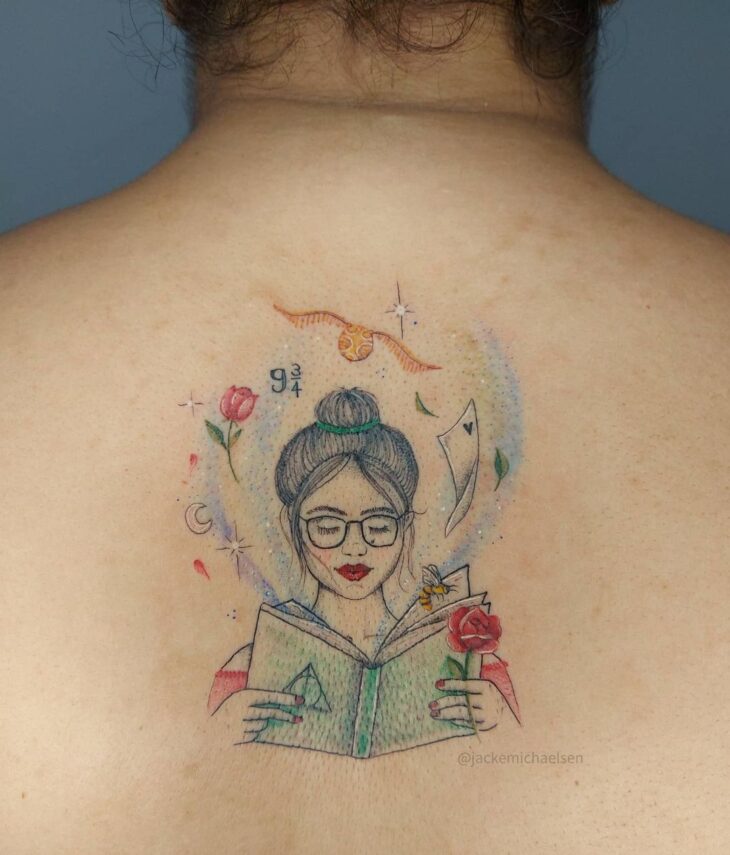 tatuagem de livros 133