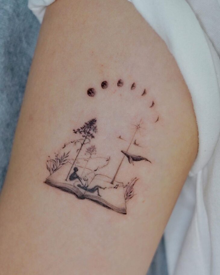 tatuagem de livros 137