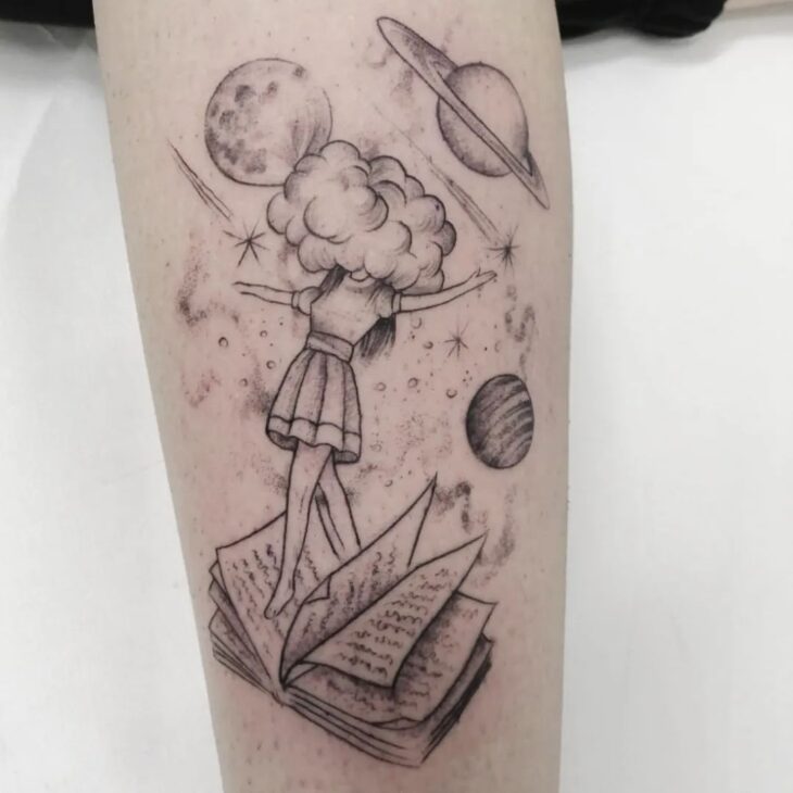 tatuagem de livros 140