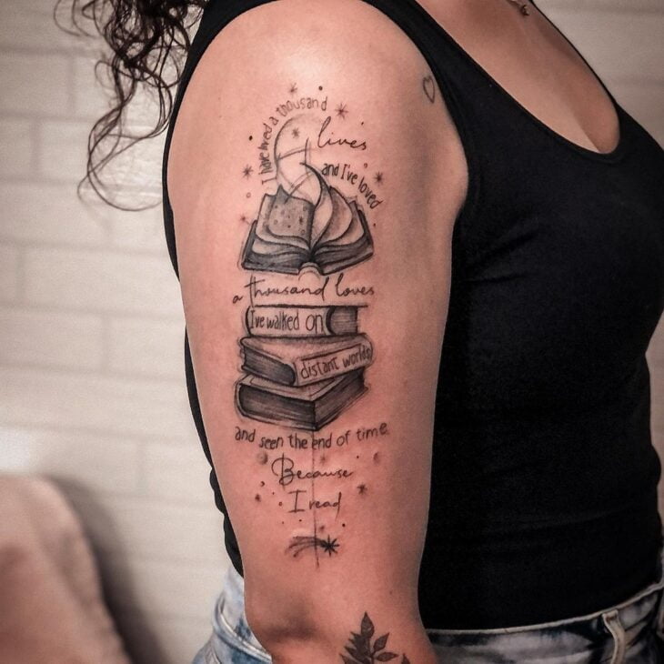 tatuagem de livros 148