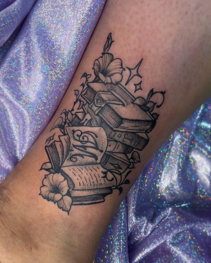 tatuagem de livros 66