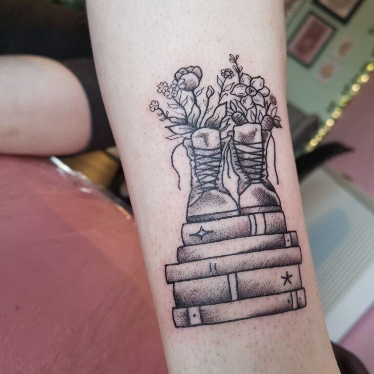 tatuagem de livros 157