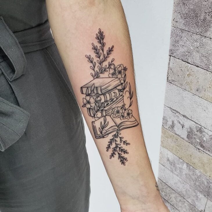 tatuagem de livros 161