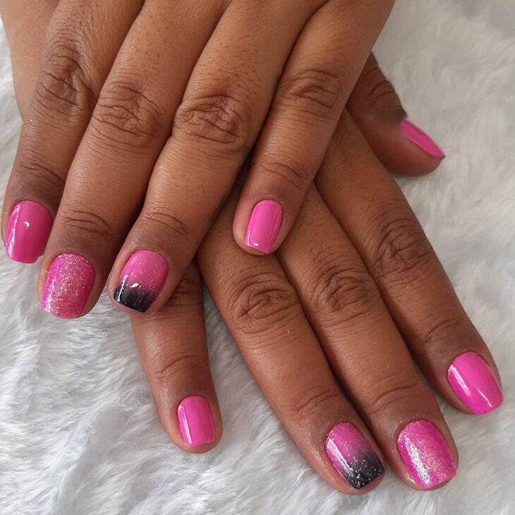 unhas degrade rosa 71