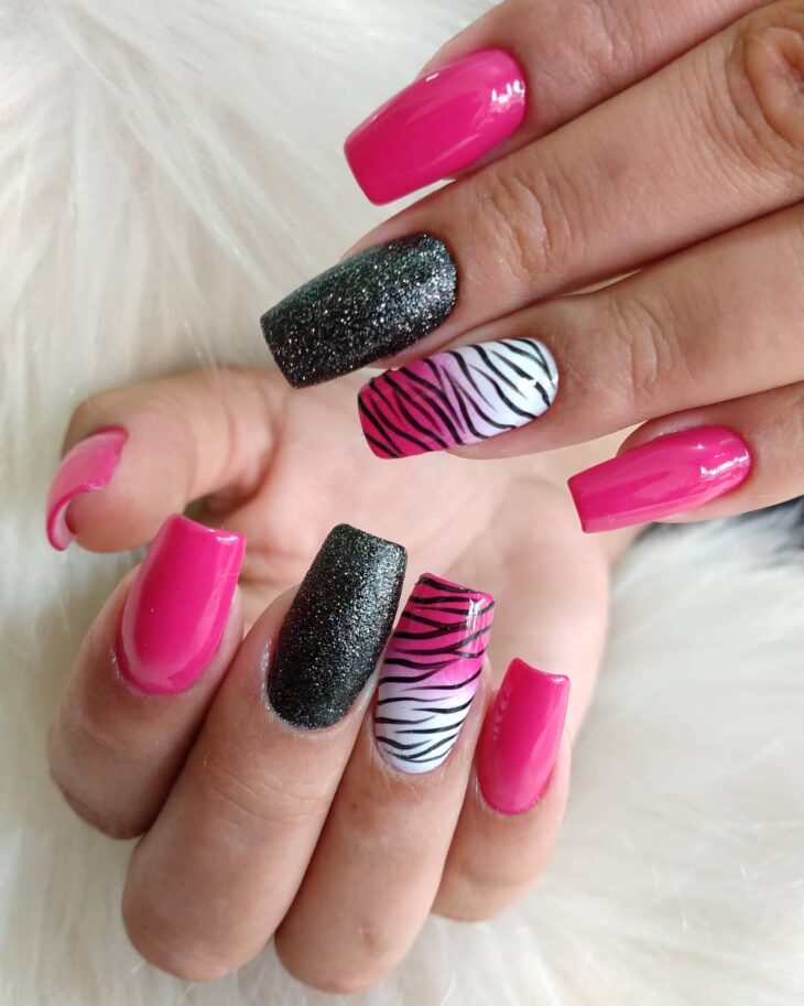 unhas degrade rosa 74