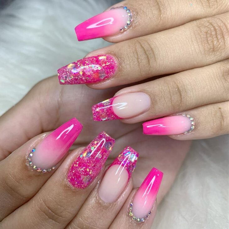 unhas degrade rosa 53