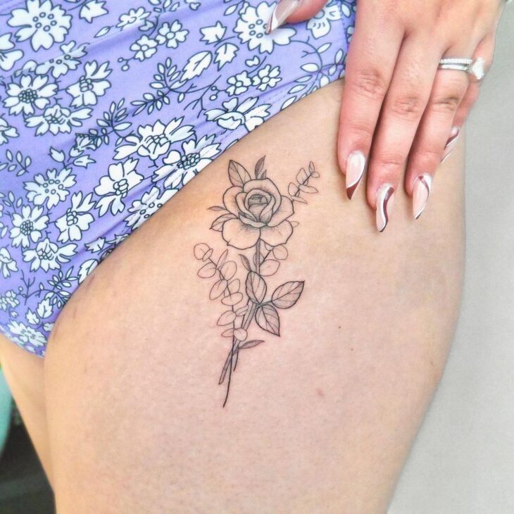 tatuagem de rosa 111