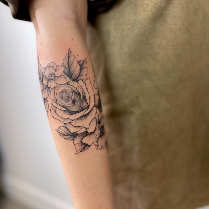 tatuagem de rosa 116