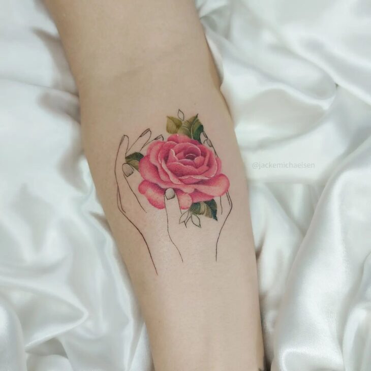 tatuagem de rosa 121