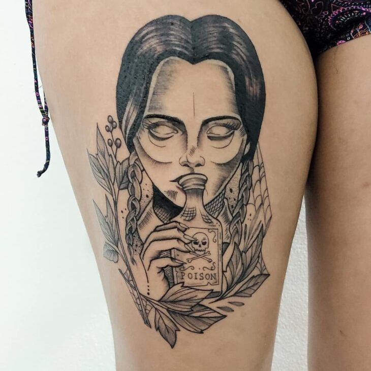 tatuagem na coxa