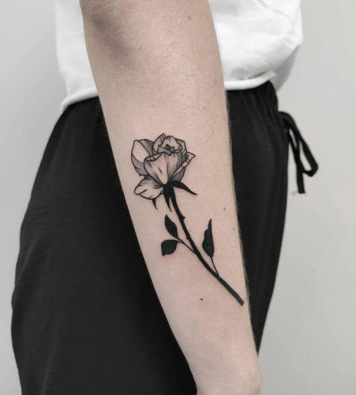 tatuagem de rosa 164