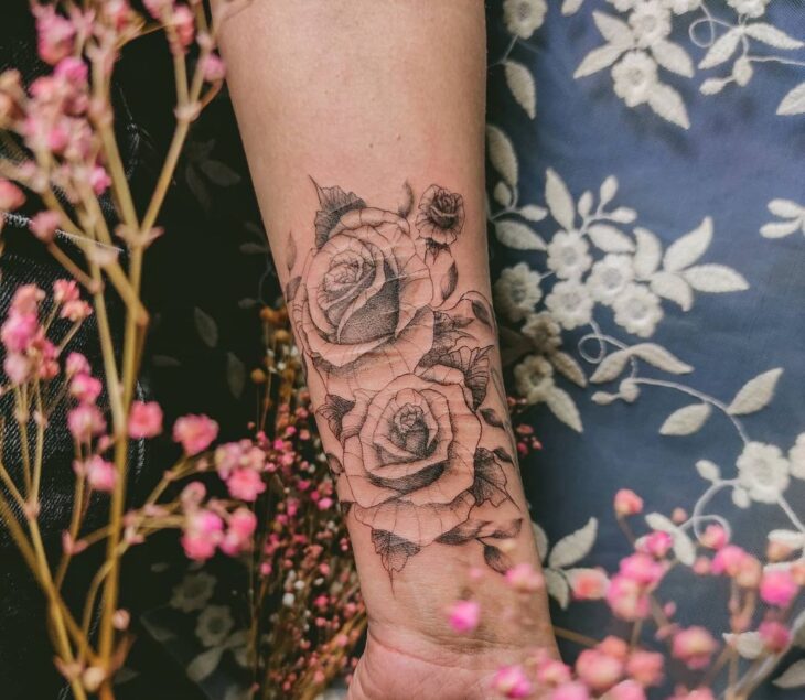 tatuagem de rosa 38
