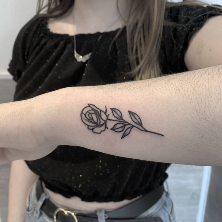 tatuagem de rosa 132