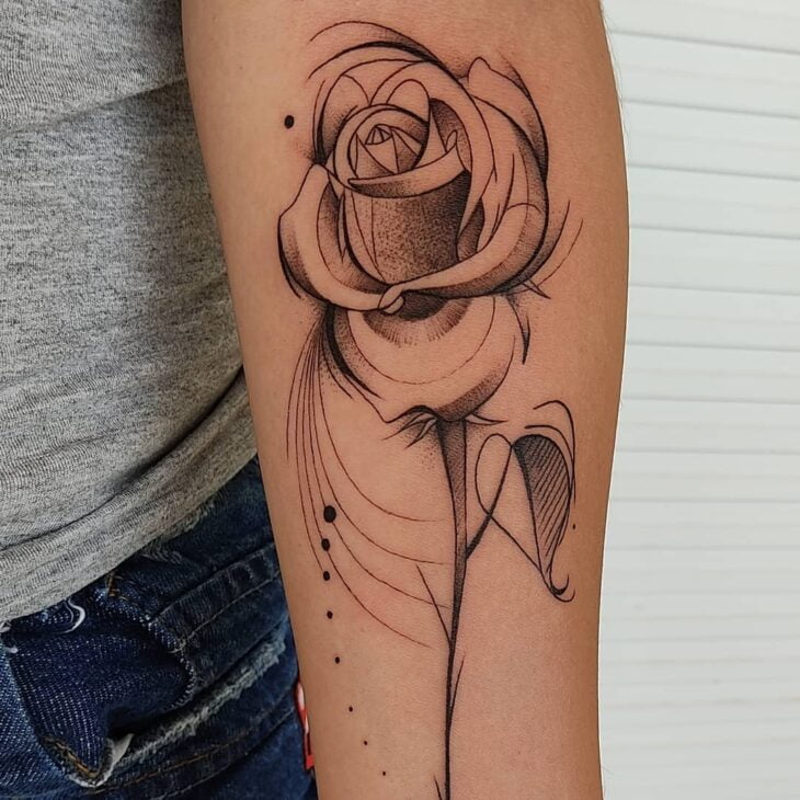 tatuagem de rosa 133