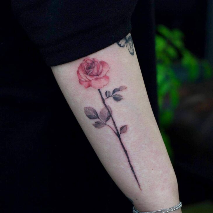 tatuagem de rosa 76