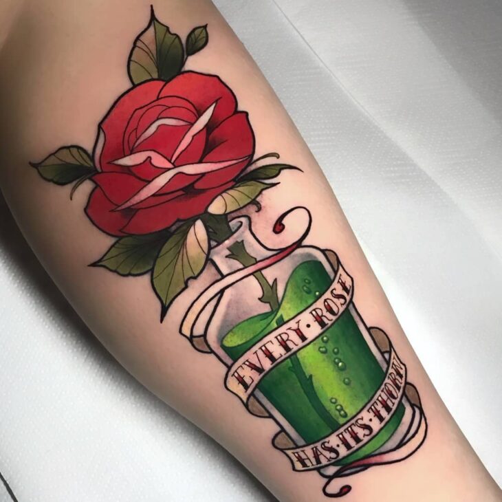 tatuagem de rosa 83