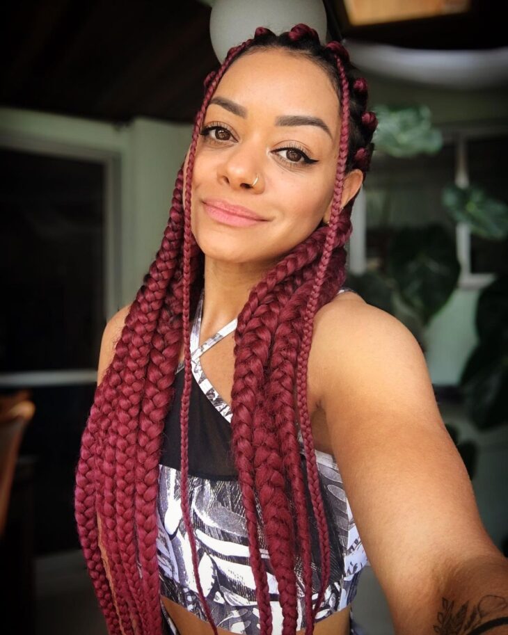 box braids vermelho 53