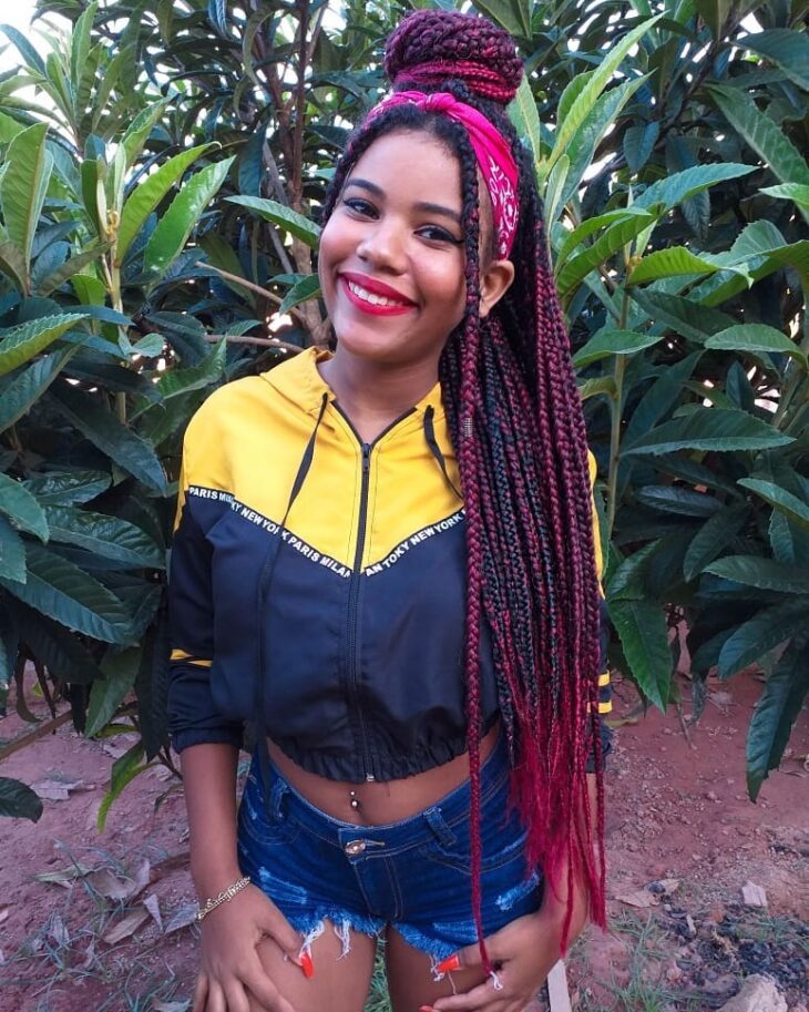 box braids vermelho 54