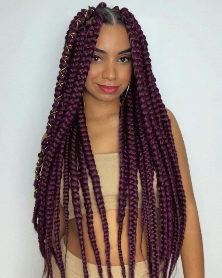 box braids vermelho 56