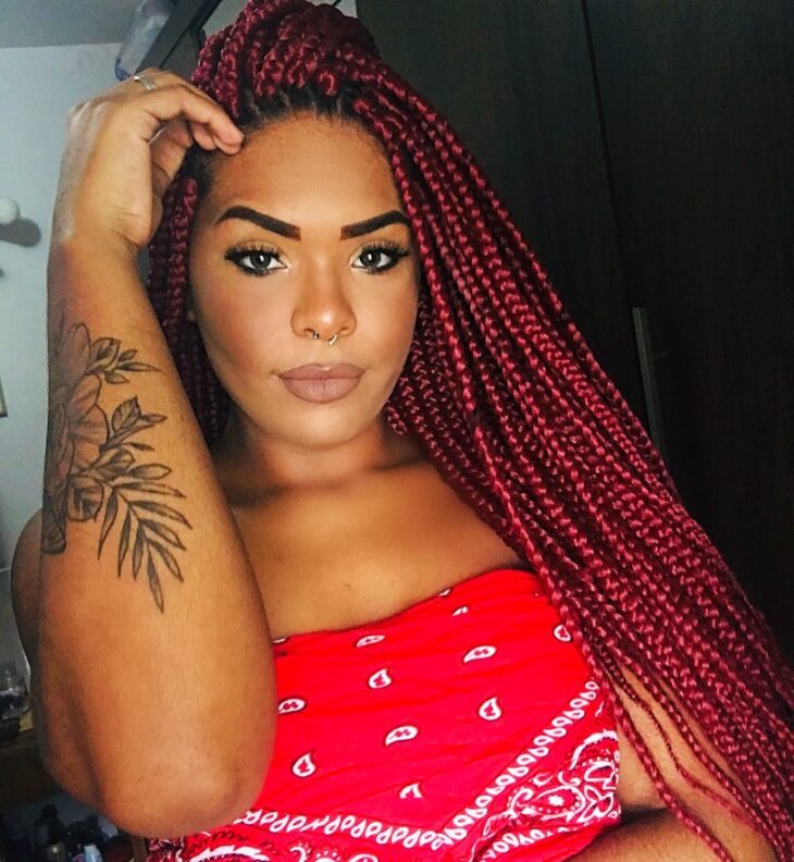 box braids vermelho 61