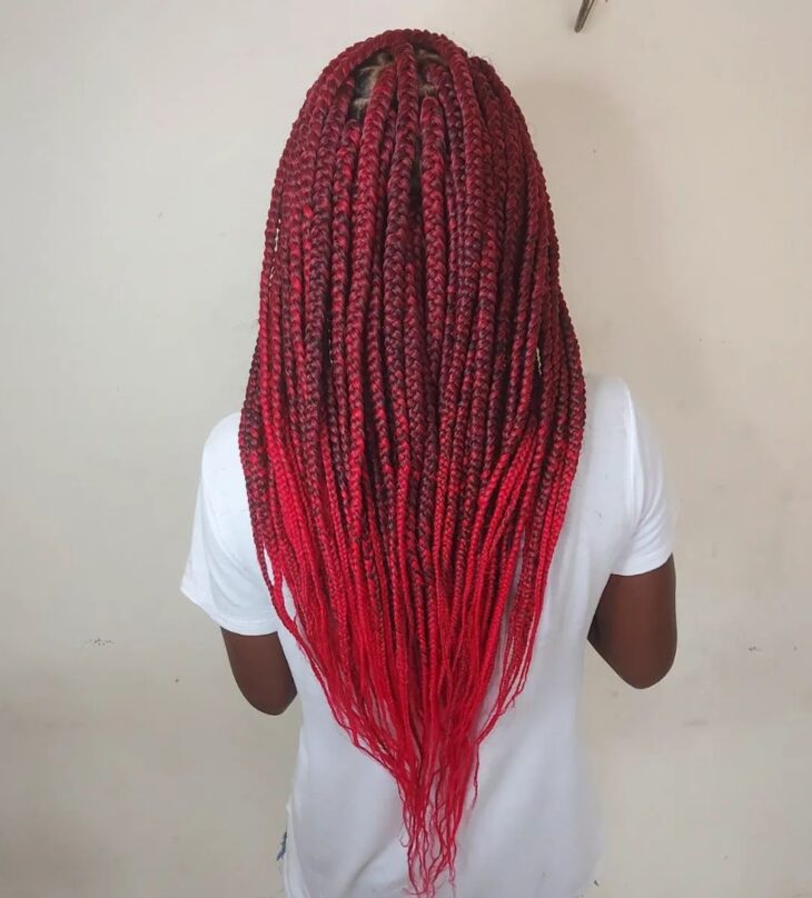 box braids vermelho 24