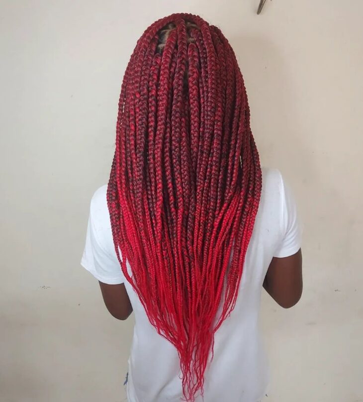 box braids vermelho 62