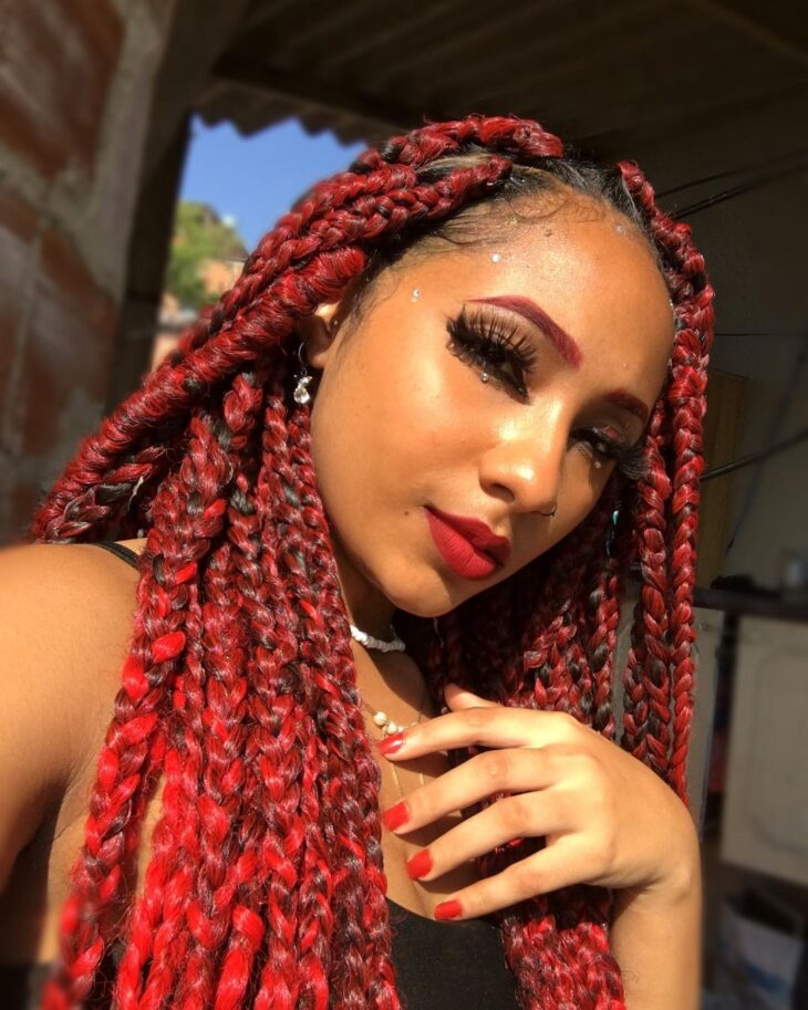 box braids vermelho 71