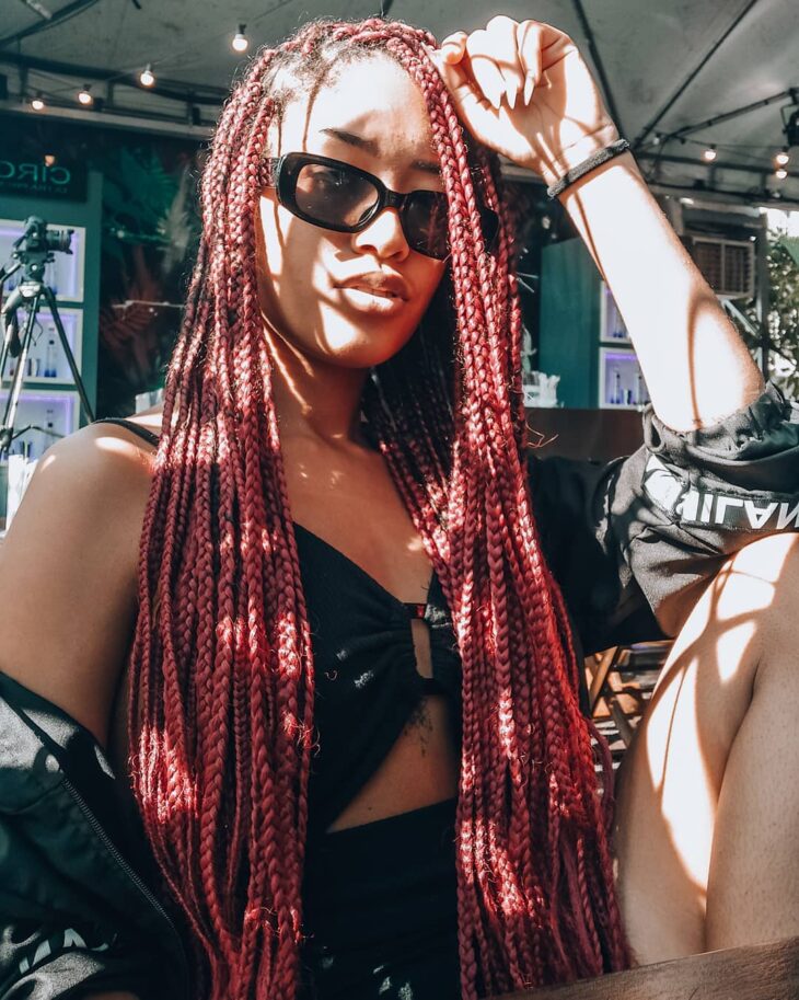 box braids vermelho 72