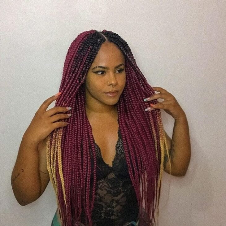 box braids vermelho 73