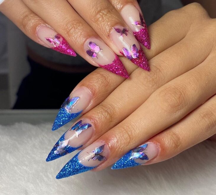 unhas stiletto decoradas 127