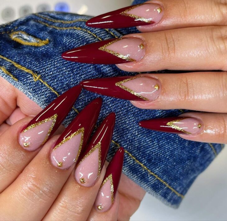 unhas stiletto decoradas 130