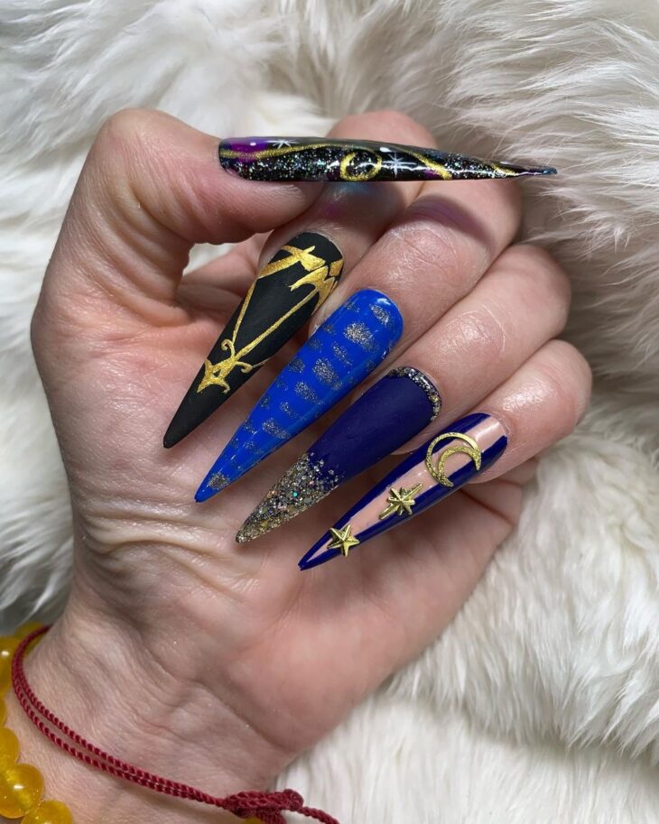 unhas stiletto decoradas 101