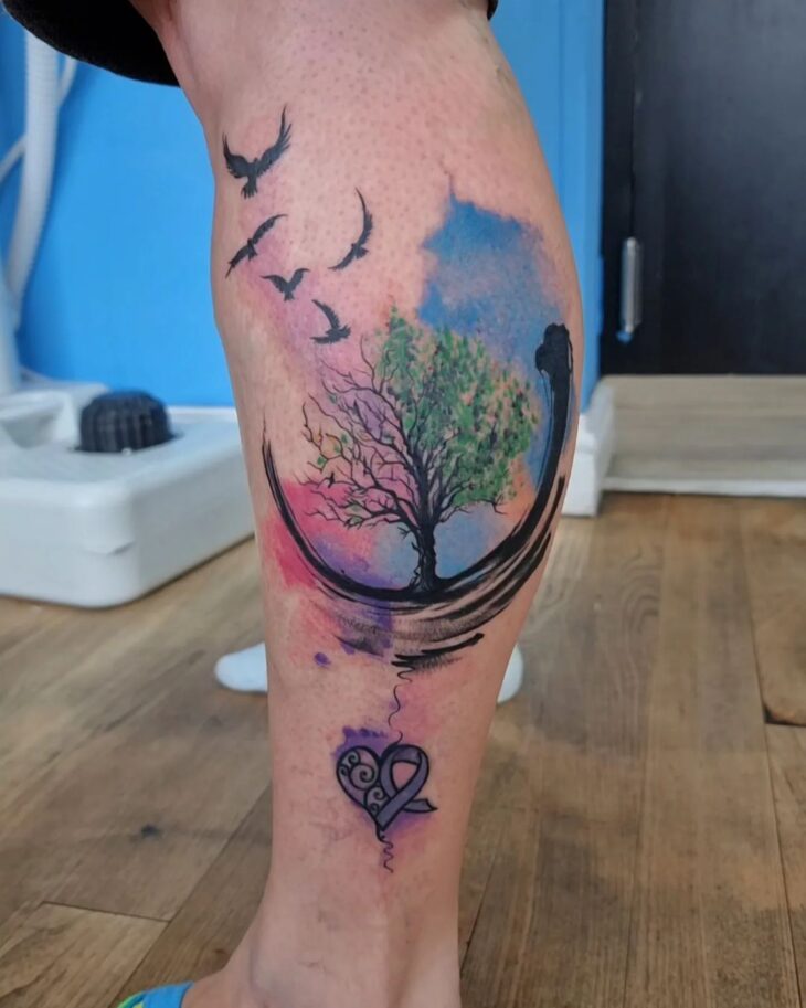 tatuagem de árvore 74
