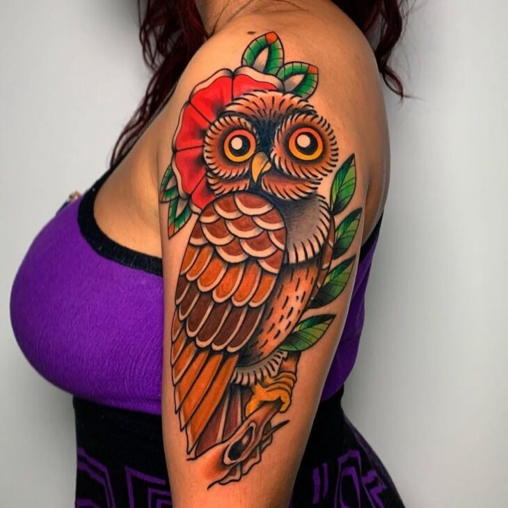 tatuagem de coruja 26
