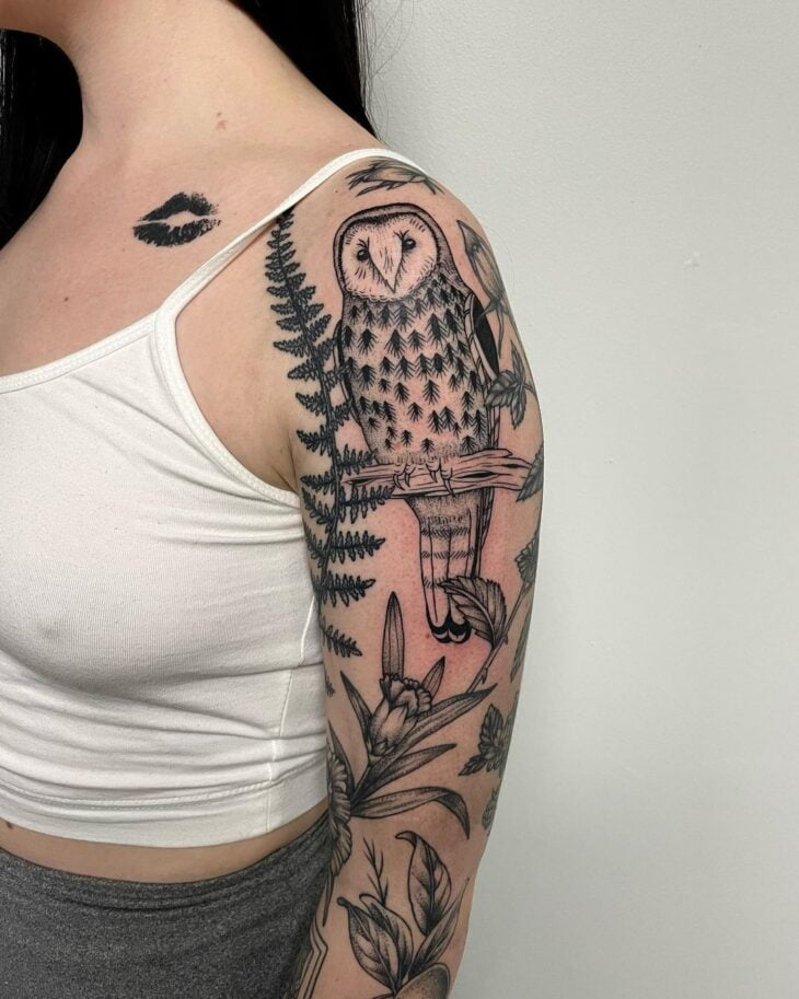 tatuagem de coruja 43