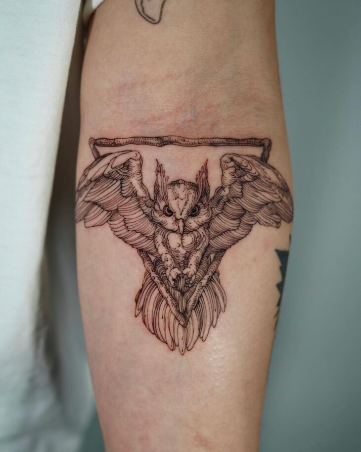 tatuagem de coruja 46