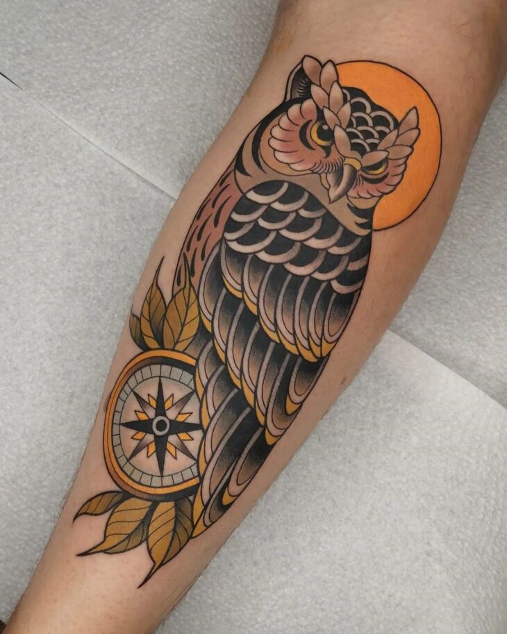 tatuagem de coruja 61