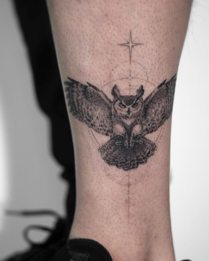 tatuagem de coruja 68