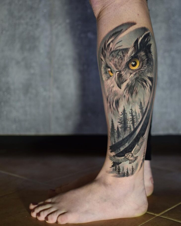 tatuagem de coruja 85