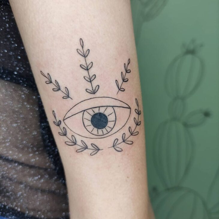 tatuagem de olho grego 110
