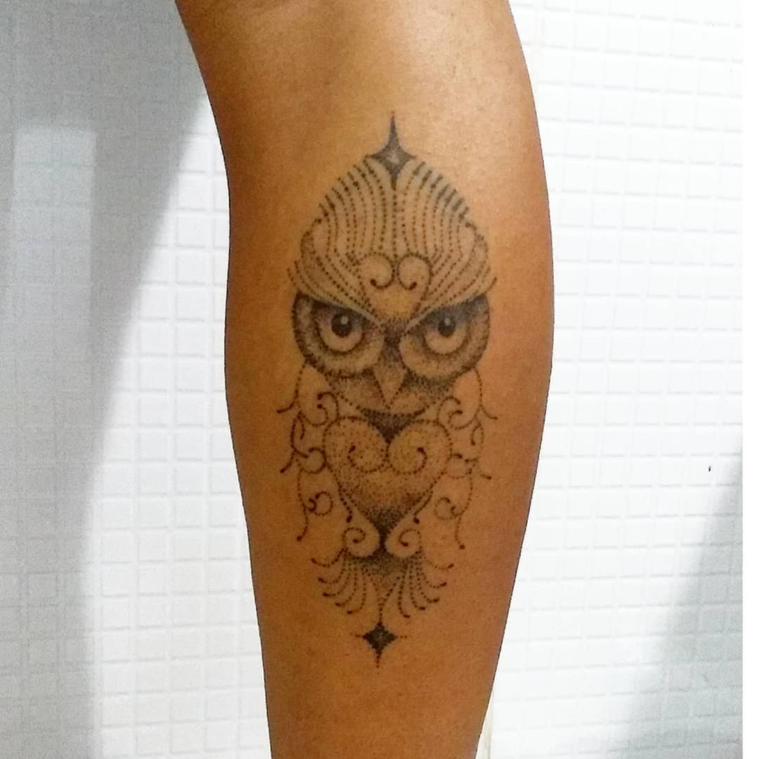 tatuagem de coruja 118