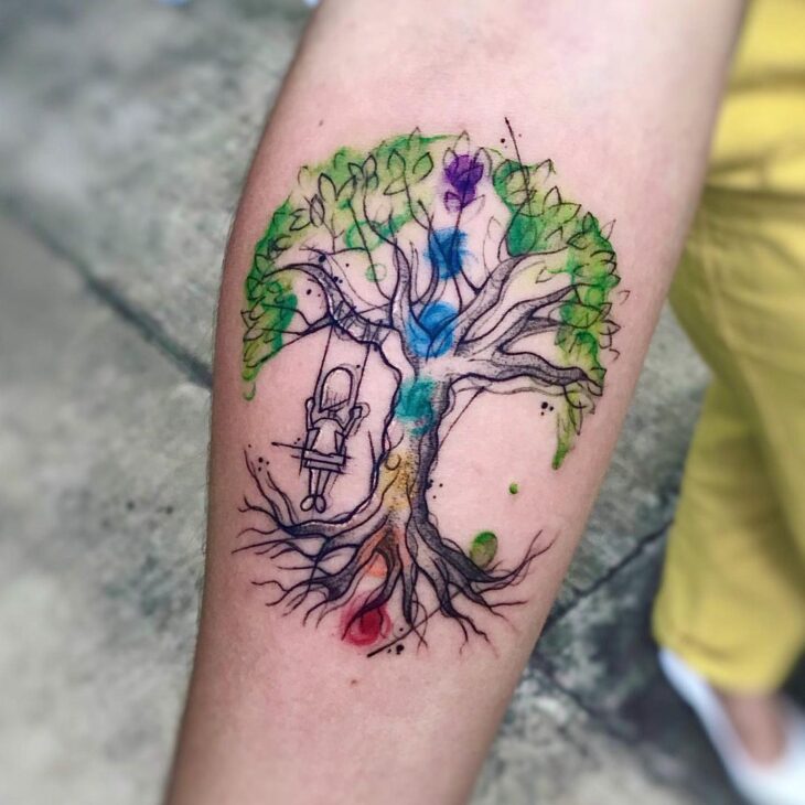 tatuagem de árvore 47